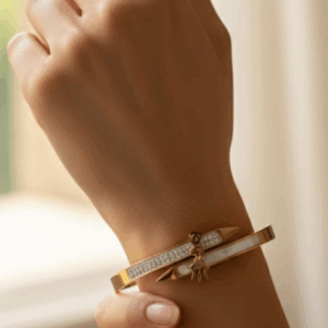 Golden Arrow Elegance Bangle