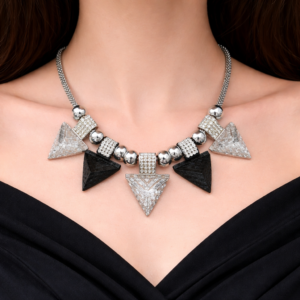 Geometric Statement Bib Necklace