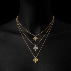 Layered Cross Pendant Necklace
