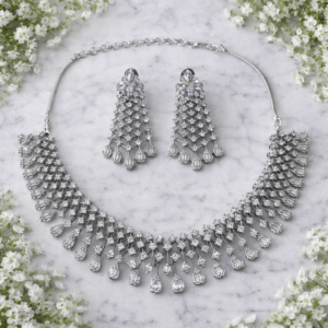 Grand Filigree Teardrop Pendant & Stud Set