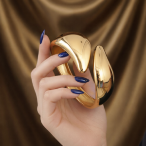 Chunky Sculptural Gold Wrap Cuff