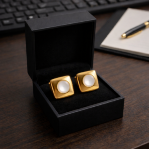 Architectural Emerald-Cut Crystal Statement Studs