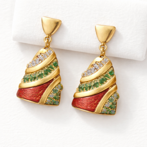 Aurora Enamel Drop Earrings